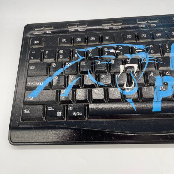 Keyscaper 510W Carolina Panthers Wireless USB Keyboard - Picture 10 of 10